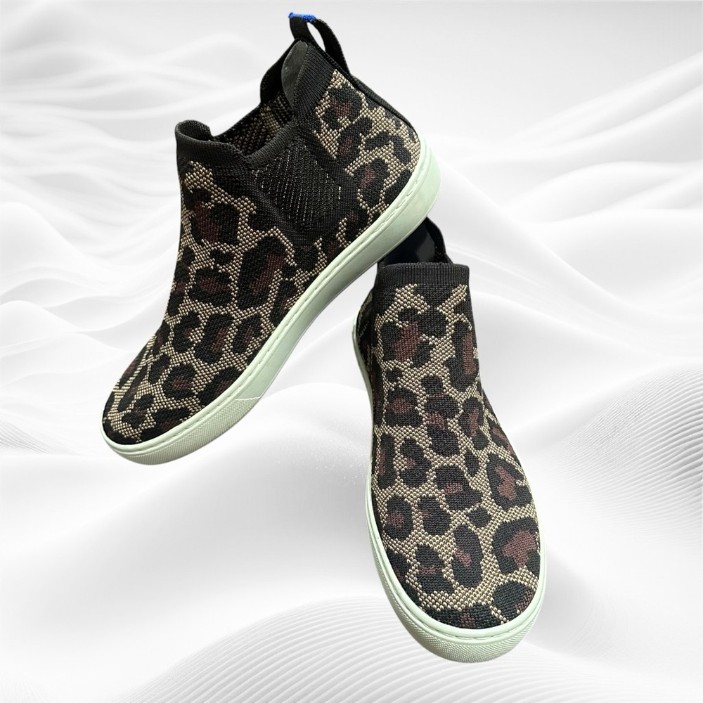 Rothys The Chelsea Boot Wildcat Leopard 7.5